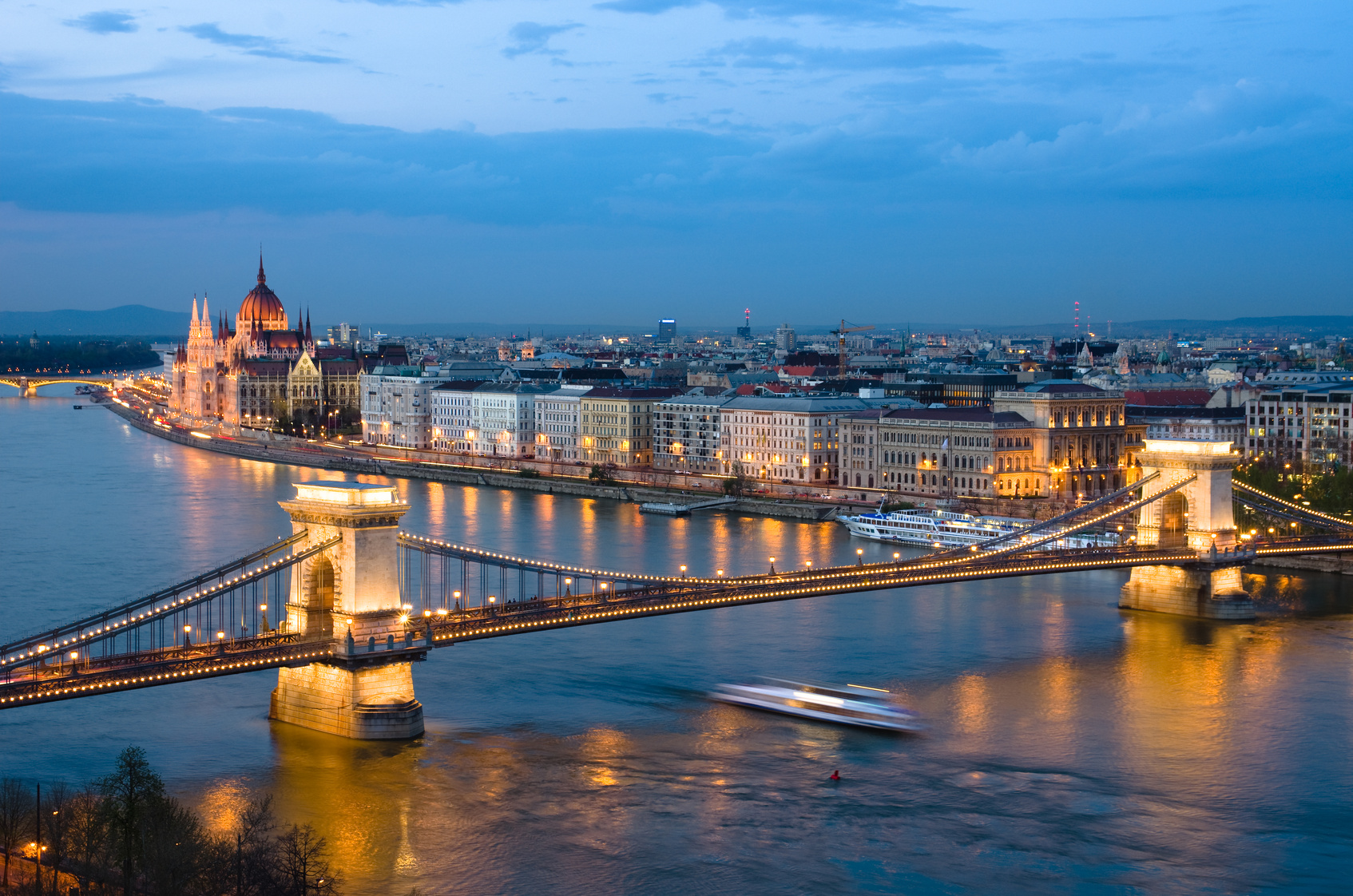 Budapest, Cityscape By Night