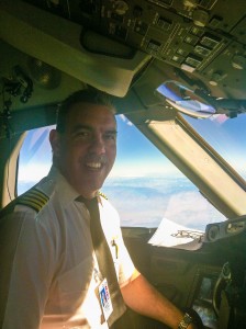 Dwight Albers flying a B-787