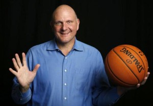 Los Angeles Clippers owner Steve Ballmer poses for a portrait in Culver City, Los Angeles